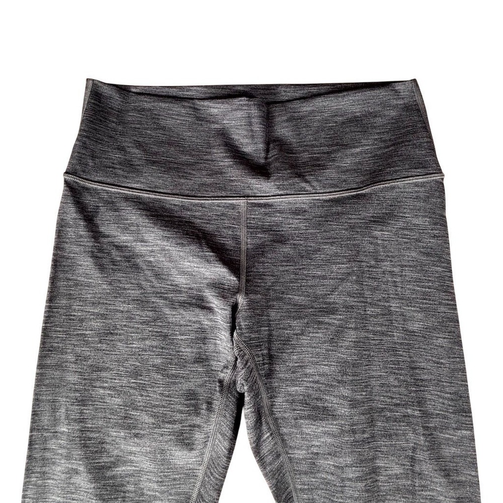Lululemon Leggings Womens Size 10 Heathered Gray High-Rise Yoga Ankle - Picture 3 of 5